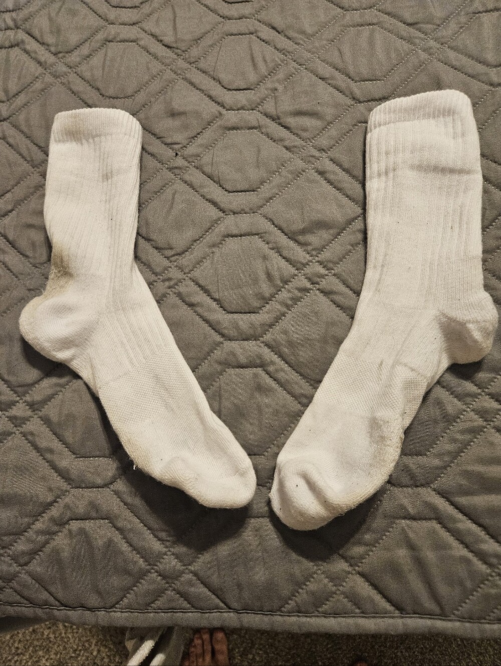 White Crew Socks for Men - Comfortable Everyday Socks